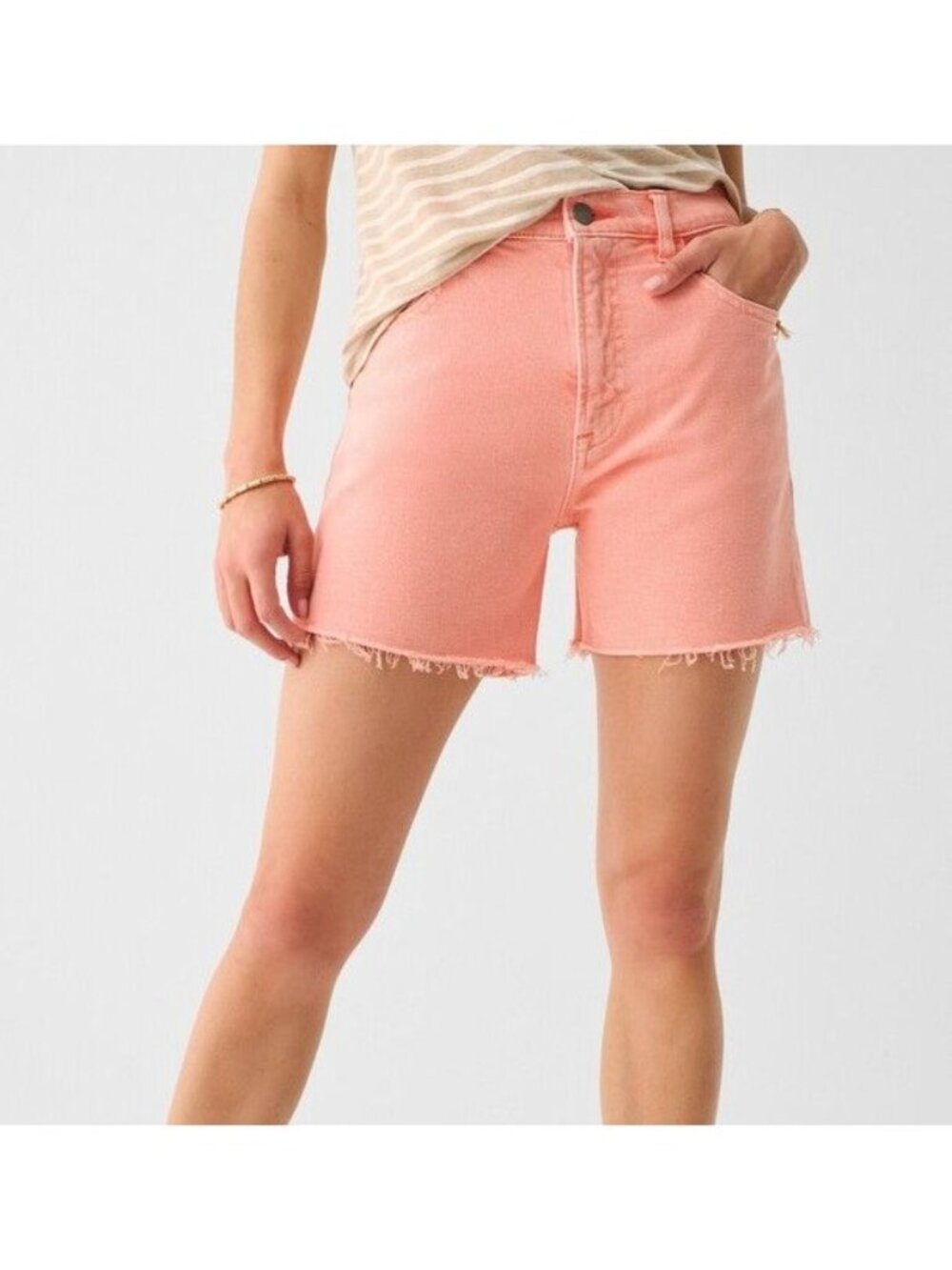 NEW Faherty Sunwashed Jean Shorts 90s Retro Casual Summer Denim Womens 27